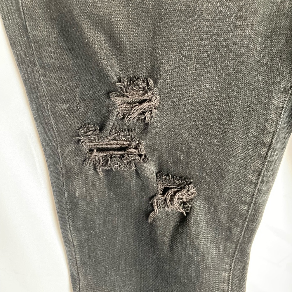 Paige Premium Denim Black Distressed Jeans Size 27 - Picture 3 of 12